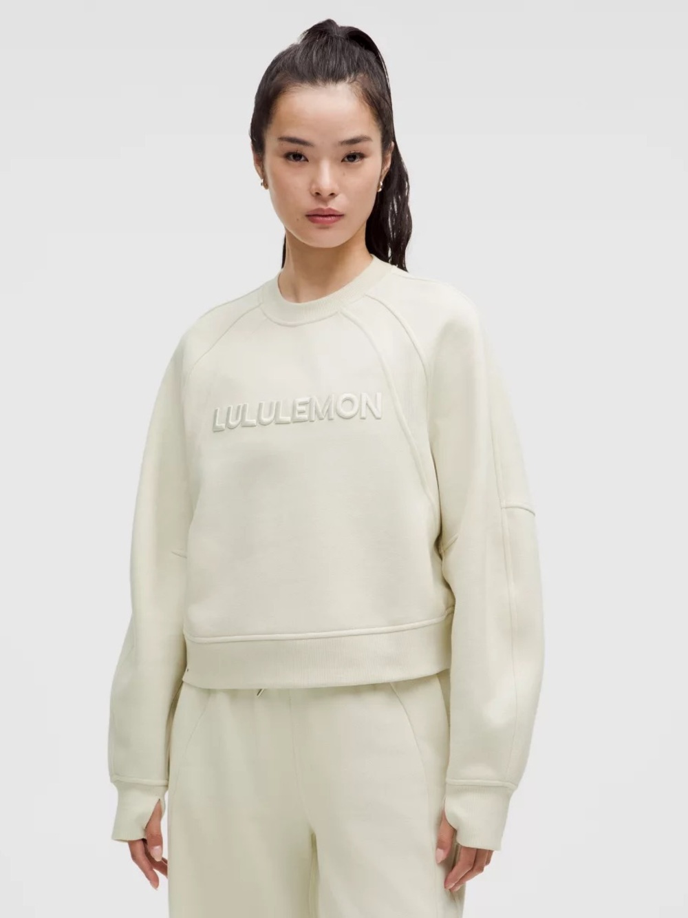 lululemon athletica scuba oversized pullover word mark